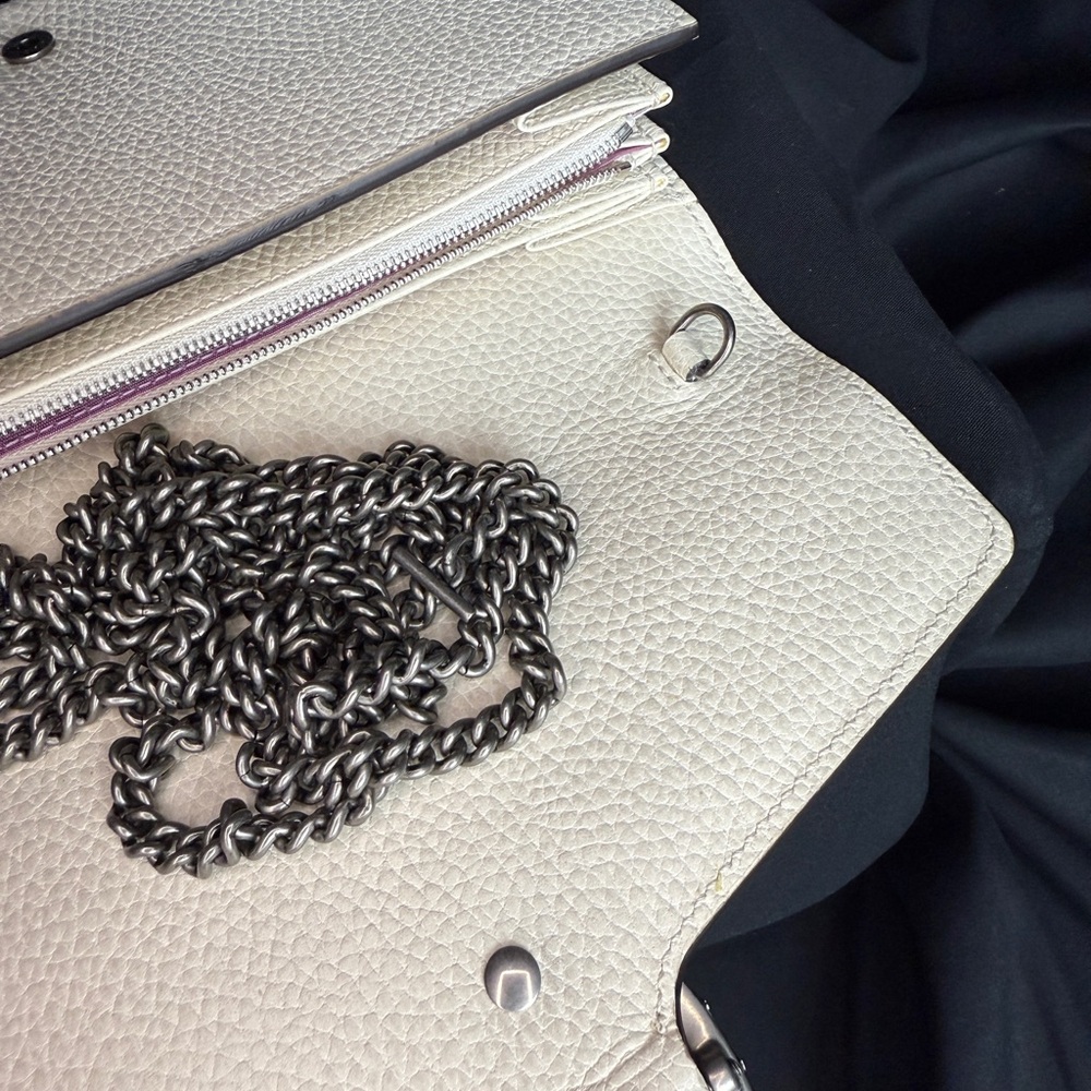 Gucci Ivory White Leather Dionysus Wallet on Chain (WOC) Bag - Picture 15 of 16